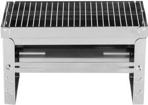 Mustang Trek RST retkigrilli ruostumattomasta teräksestä taitettavilla jaloilla.